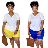 PLUS SIZE “PERFECT FOR ERRANDS” shorts