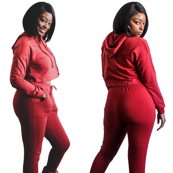 "LOUNGE WITH ME" jogger set