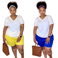 PLUS SIZE “PERFECT FOR ERRANDS” shorts
