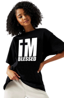 "I'M BLESSED" unisex black t-shirt