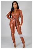 “LEATHER SO SOFT” jumpsuit