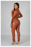 “LEATHER SO SOFT” jumpsuit