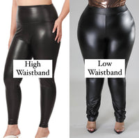 “SNATCH ME UP” faux leather leggings