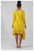 "DIRTY DANCING" swing dress in mustard